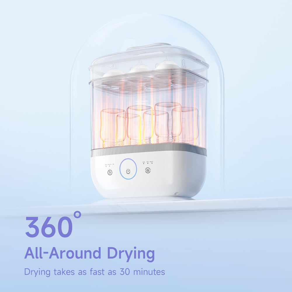Snow Bear sterilizer uses 360-degree steam for hygienic cleaning