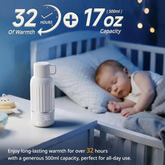 Snow Bear bottle warmer LED display shows battery status for easy checks