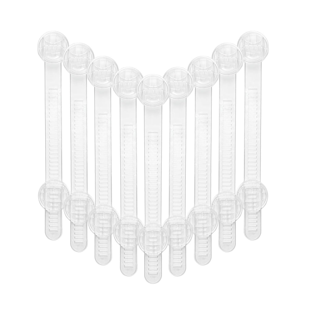 Snowharp baby proof locks transparent design blends in while enhancing safety.