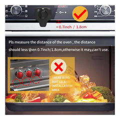 Snowharp heat-resistant oven lock top edge demonstrates heat tolerance