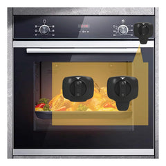 Snowharp knob-switch oven lock close-up for childproofing busy kitchens