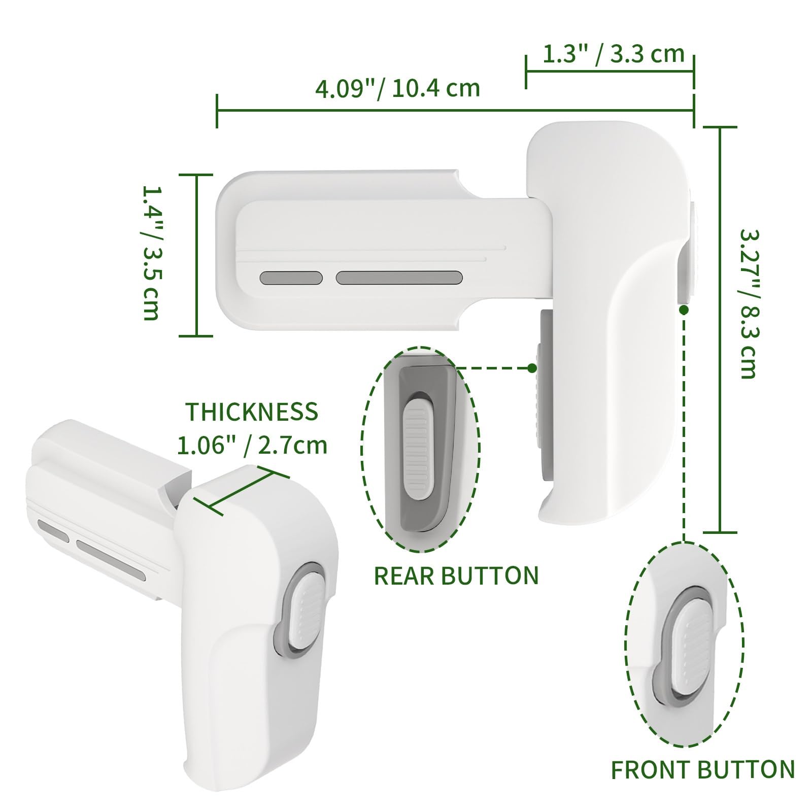 Snowharp switchable locking mode demonstrates partial protection by locking a single button.