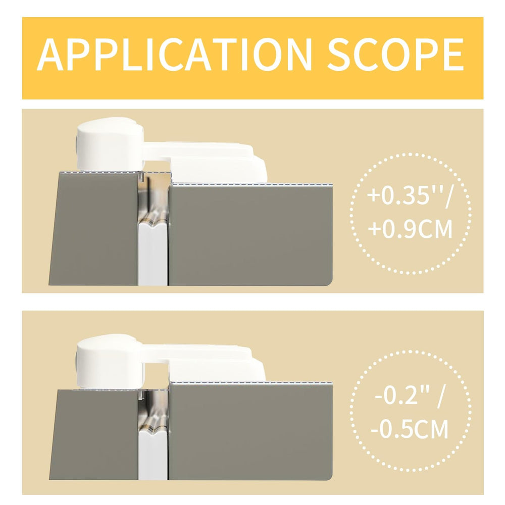Snowharp wide compatibility fits various fridge door frames for versatile installation.
