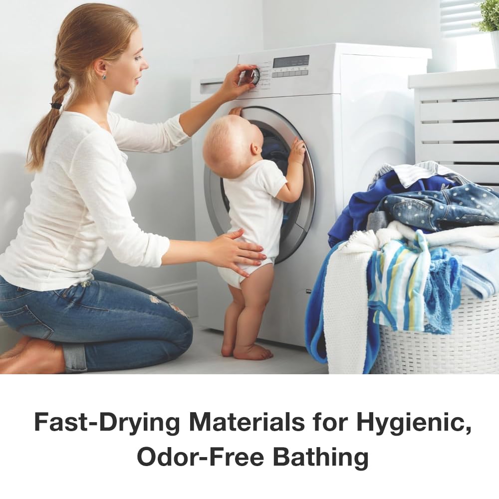 Snug Bug Gear organic cotton bath cover offers durable, breathable comfort bath after bath.
