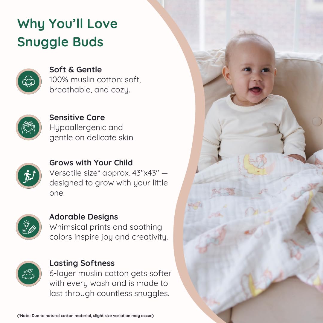 Snuggle Buds eco-friendly cotton blanket blends sustainability with everyday comfort.