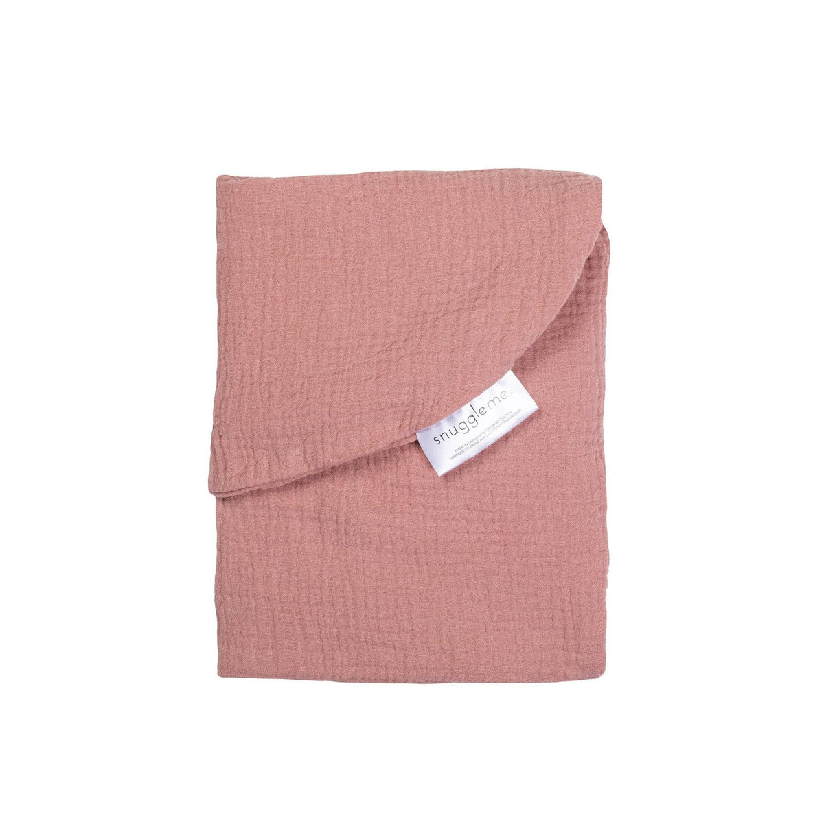 Snuggle Me Baby Lounger Curve Cover Gumdrop close-up showing organic cotton texture for baby-safe comfort.