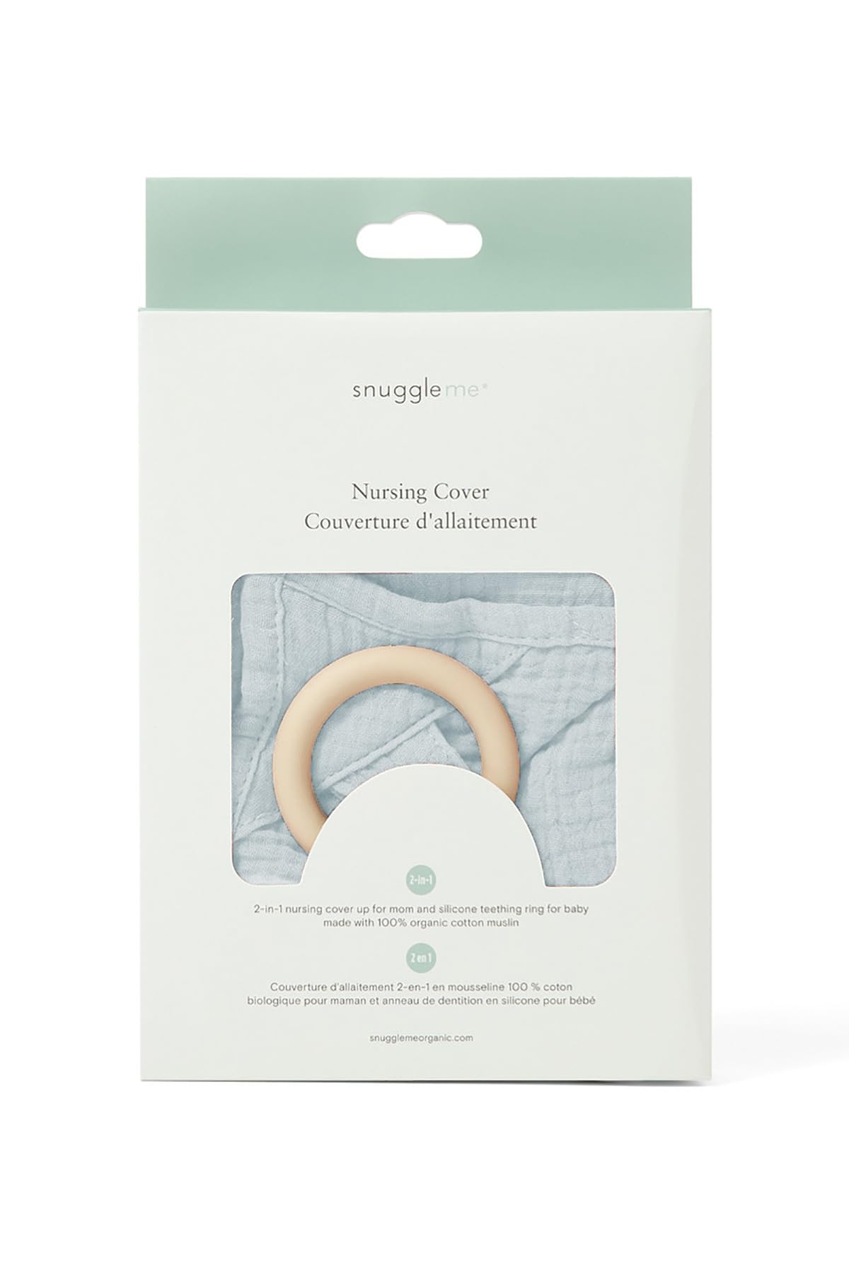snuggle me Nursing Cover with adjustable neckline for comfortable, secure feeding