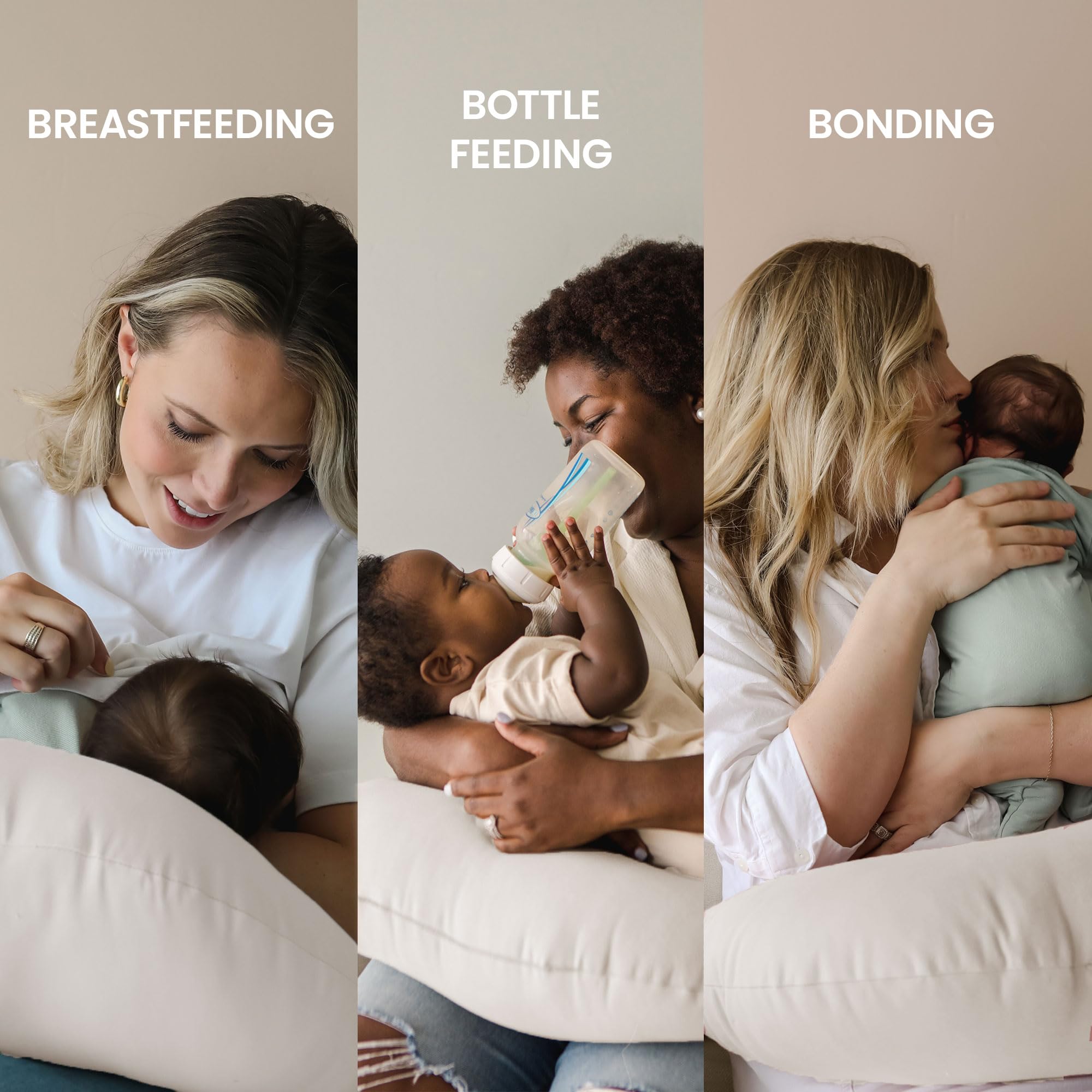 Snuggle Me Nursing Pillow in a cozy living room setup for everyday feeding