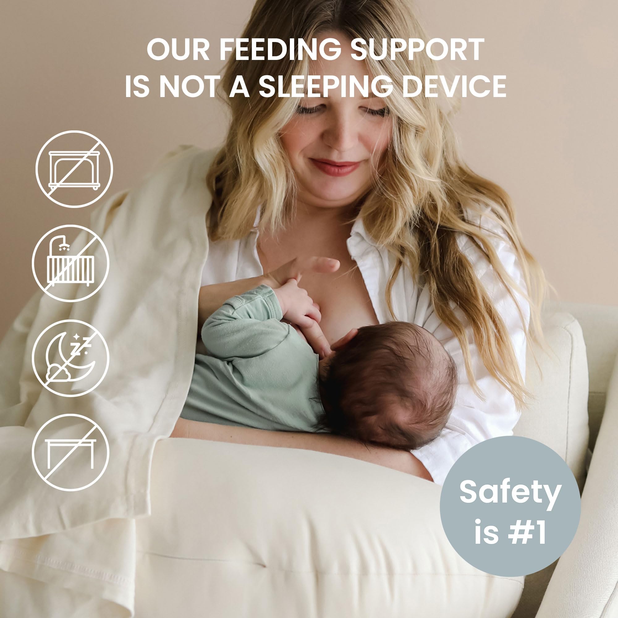 Snuggle Me Nursing Pillow V2 design features updated shape for better positioning