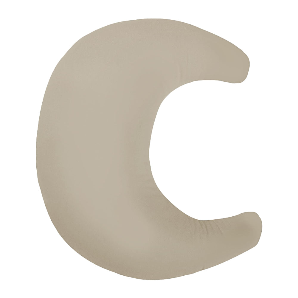 Snuggle Me Organic Nursing Pillow V2 cover close-up with soft organic cotton for comfortable nursing.