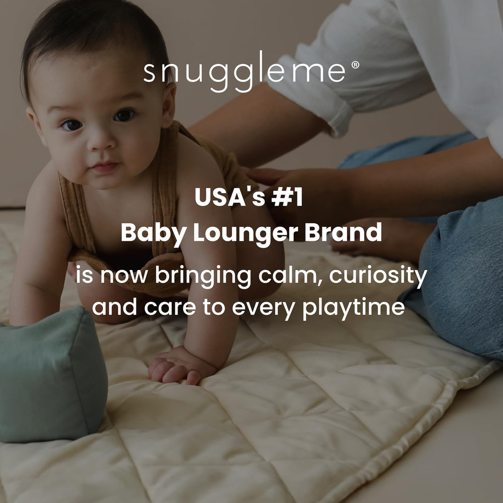 Snuggle Me play mat birch organic cotton close-up highlighting breathable texture