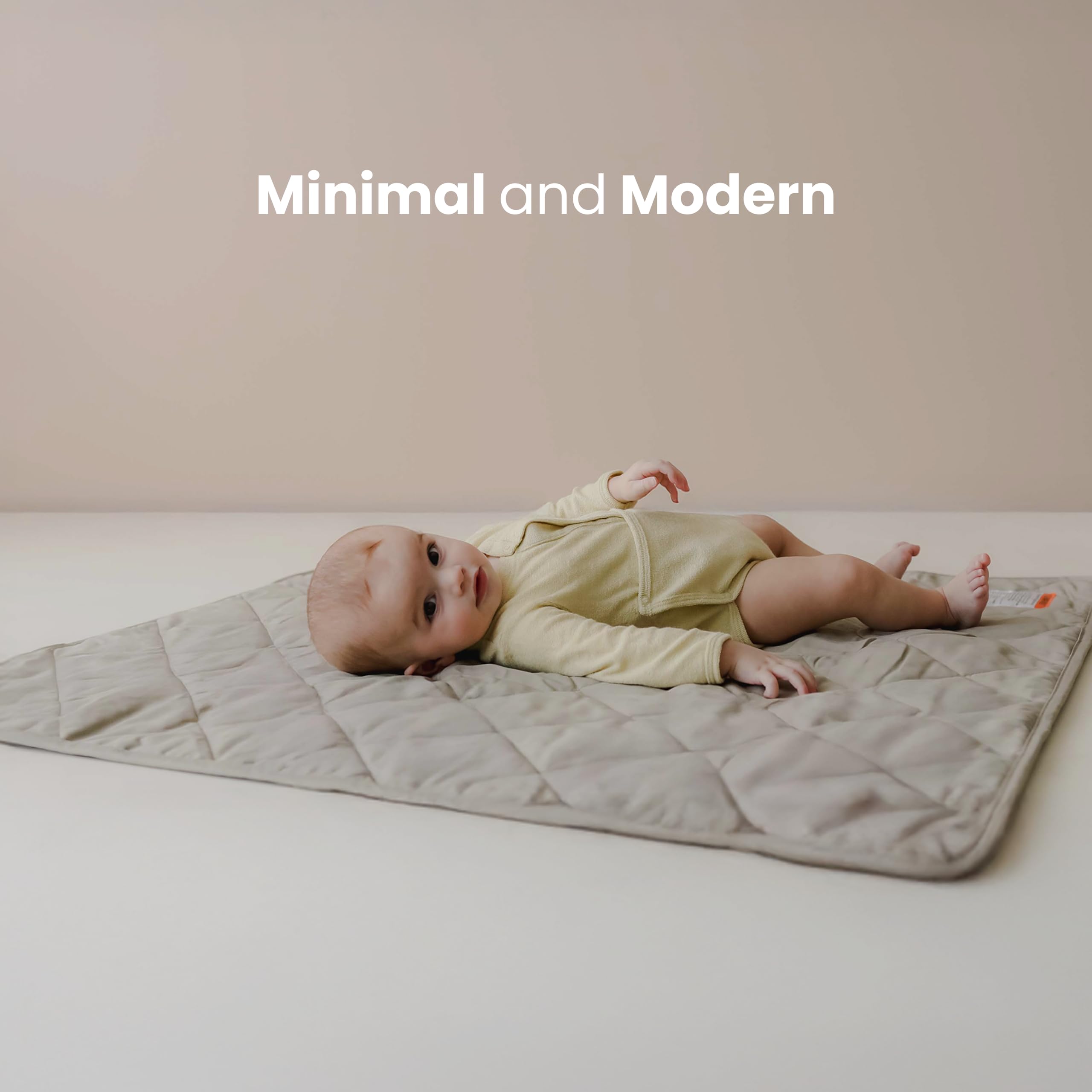 Snuggle Me play mat birch tote included for easy carry and storage