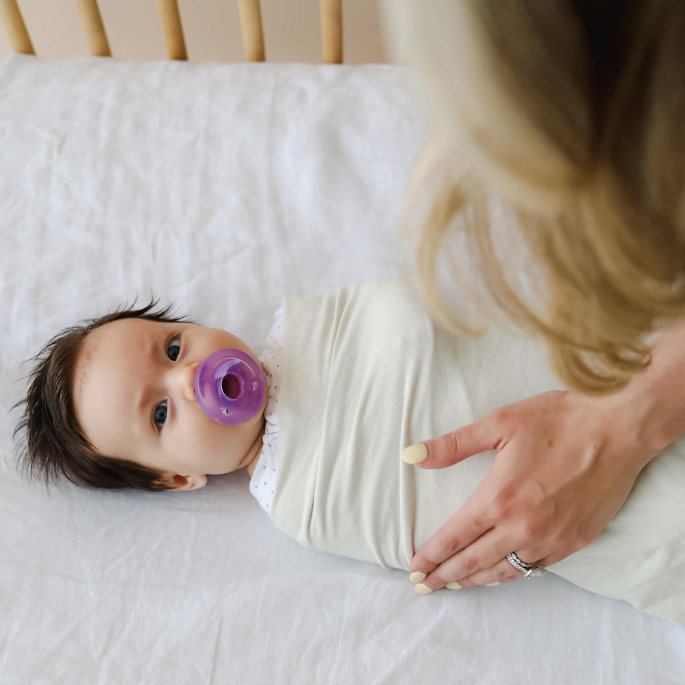 Snuggle Me Swaddle Sage brand label visible signals quality.