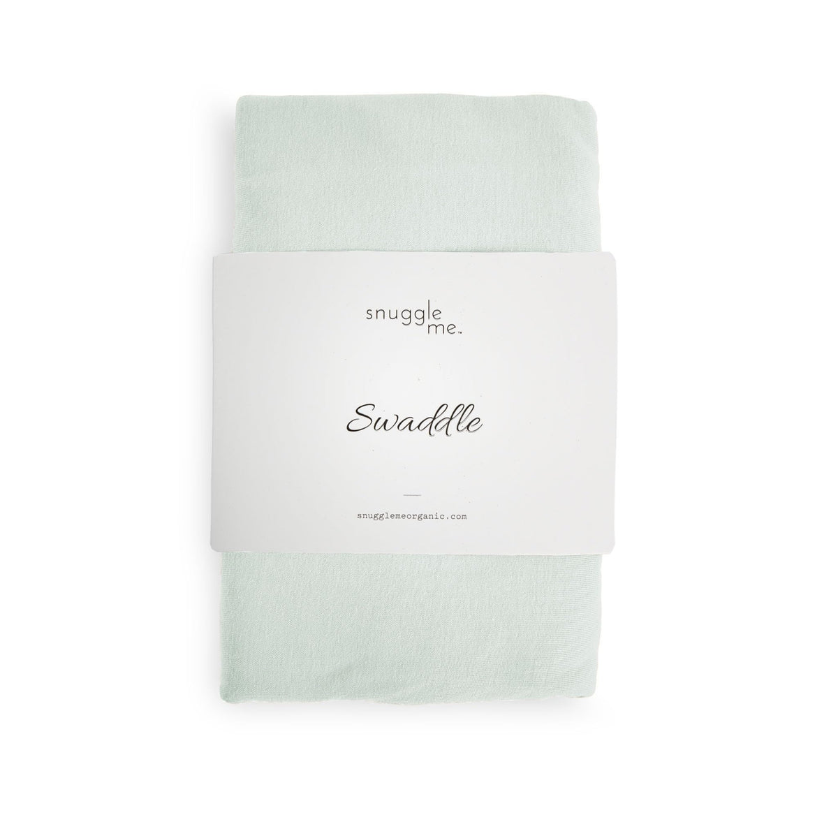 Snuggle Me Swaddle Sage material close-up showing soft organic cotton and gentle stretch.