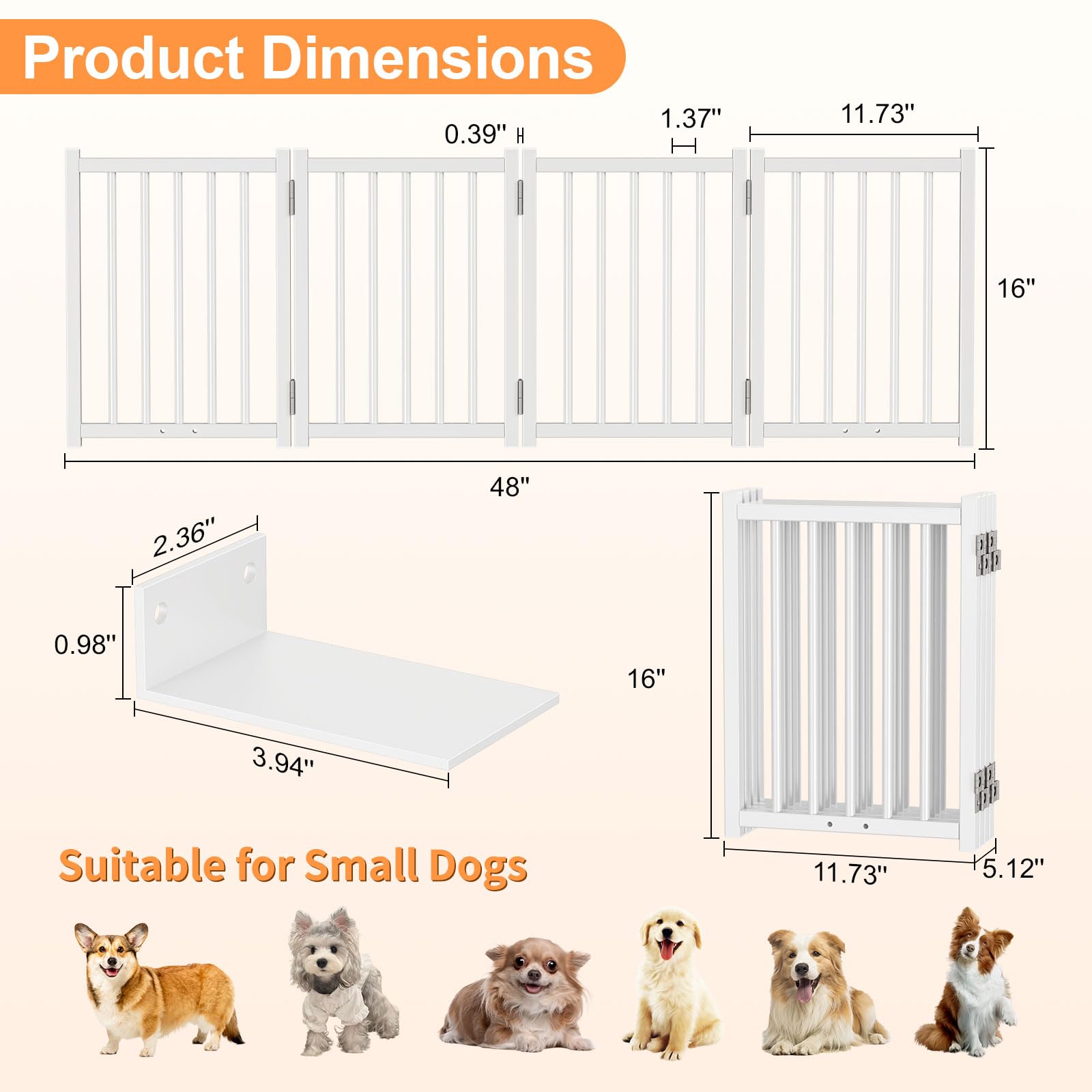 Snughome dog gate installed in doorway shows unobtrusive white design.