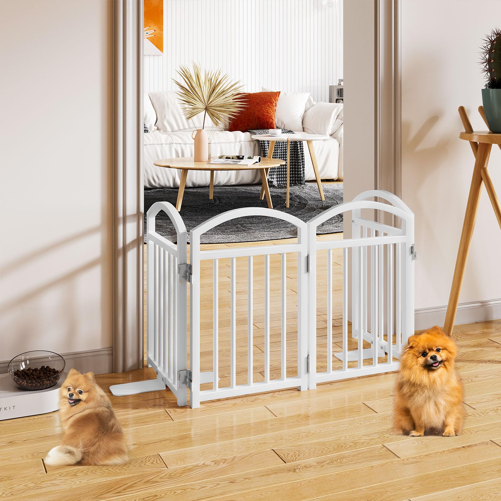 Snughome dog gate non-slip pads protect floors while containing pets