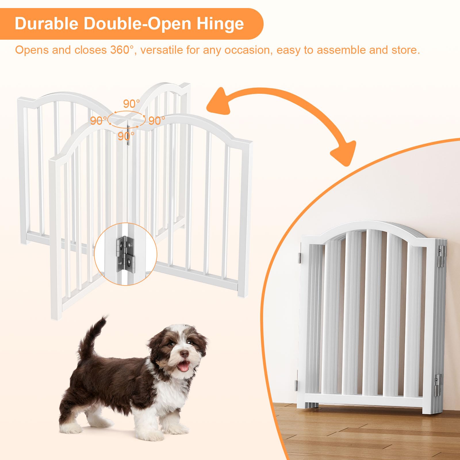 Snughome dog gate-puppy-friendly highlights safe boundaries for puppies.