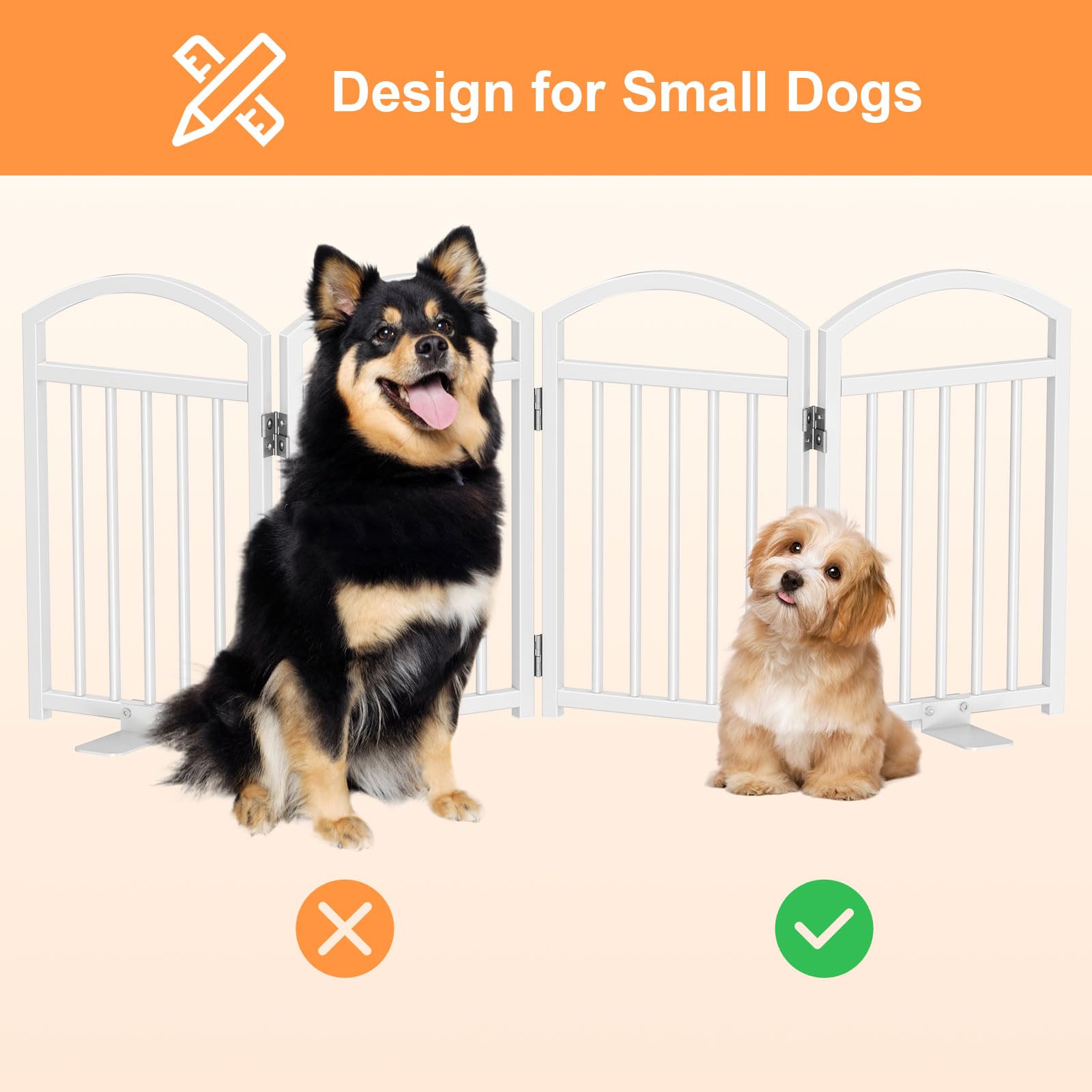 Snughome dog gate step-over design eases pet movement