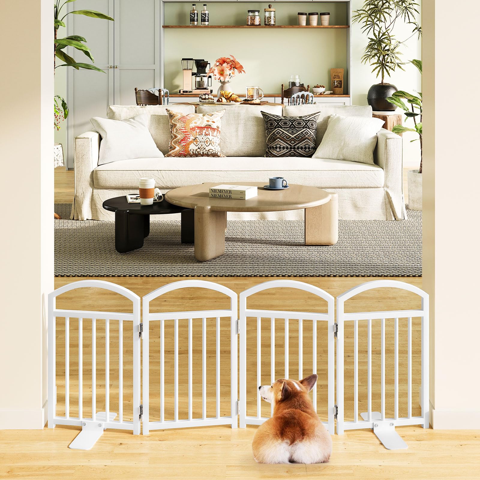 Snughome dog gate foldable storage for compact keeping