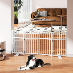 Snughome dog gate wide opening extended for spacious hallways and doorways.