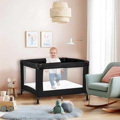 SnugSafe pack-n-play mattress pad unfolded on a playard for cozy baby naps.