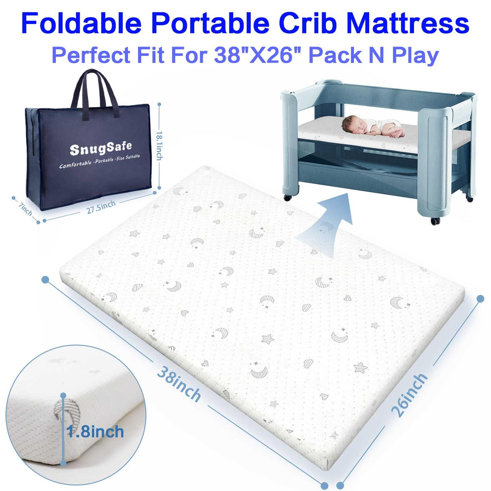 SnugSafe waterproof cover protects the mattress core from spills.