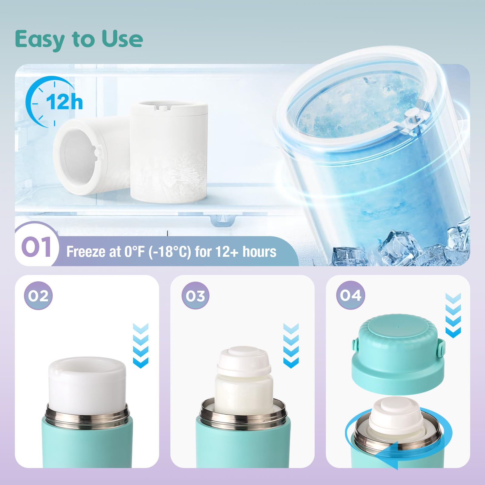 Snugtale travel-friendly design shown as a compact, portable milk cooler.