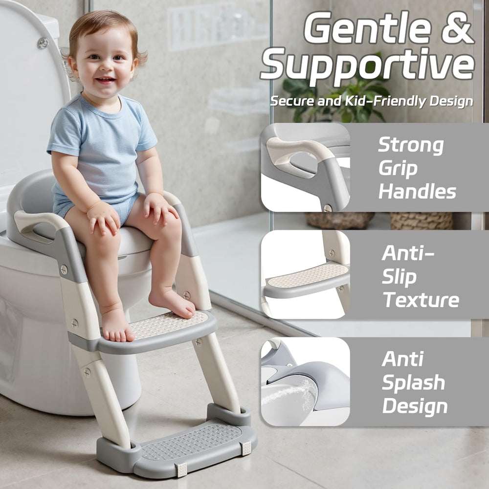 Snugzy Safety design with handlebar and anti-slip base.