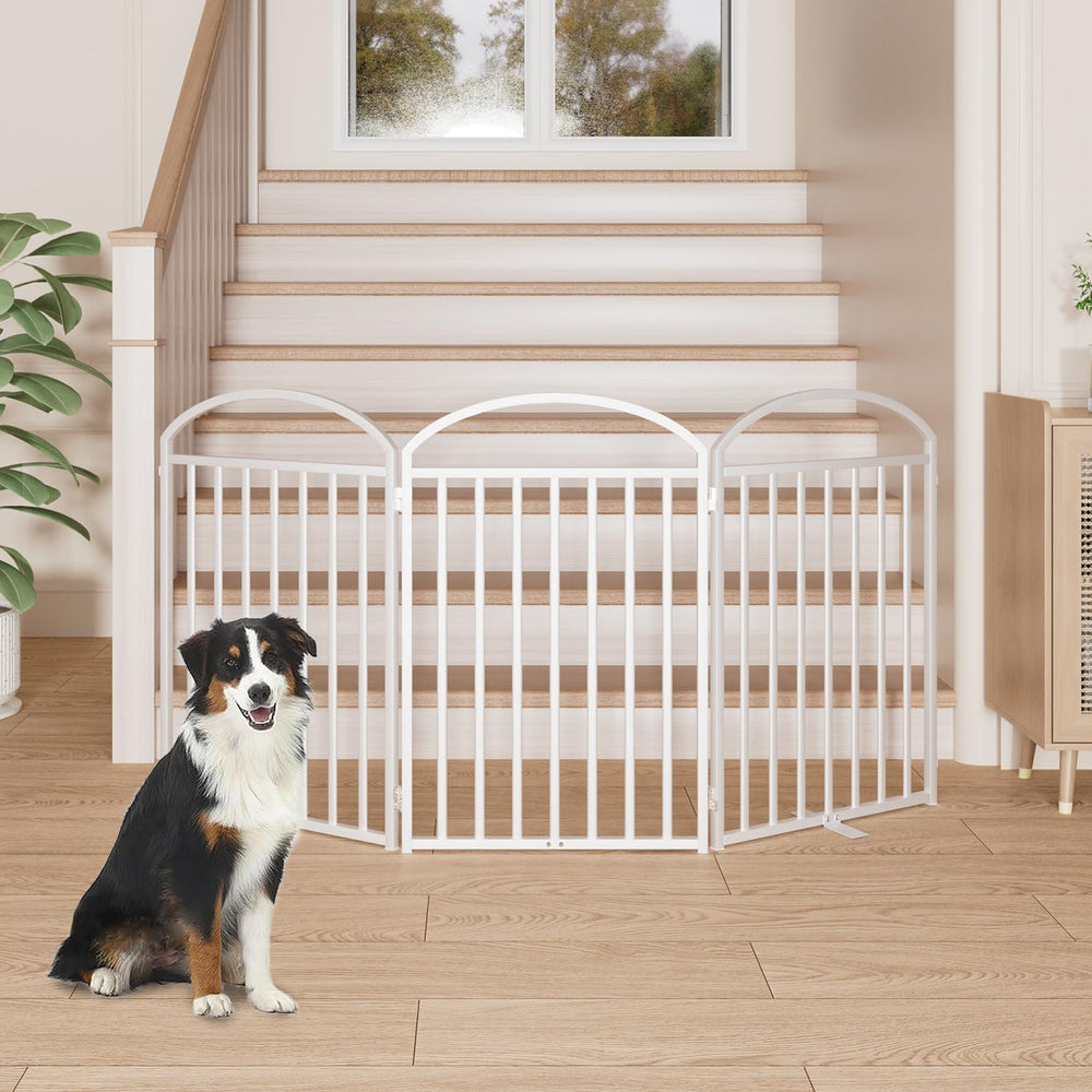 Snuowu anti-slip feet keep the gate stable on floors.