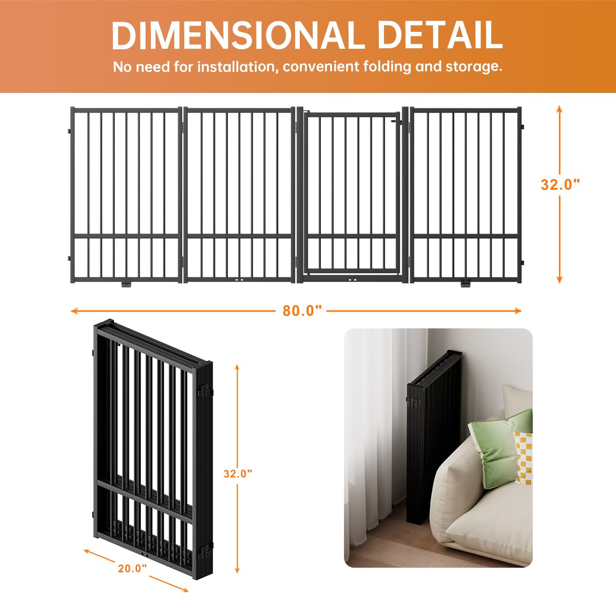 SNUOWU different panel configurations fit stairs, doorways, and hallways.