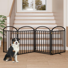 SNUOWU foldable gate allows compact storage when not in use.