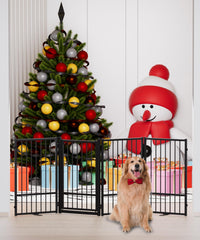 SNUOWU full metal dog gate delivers superior stability for busy households.