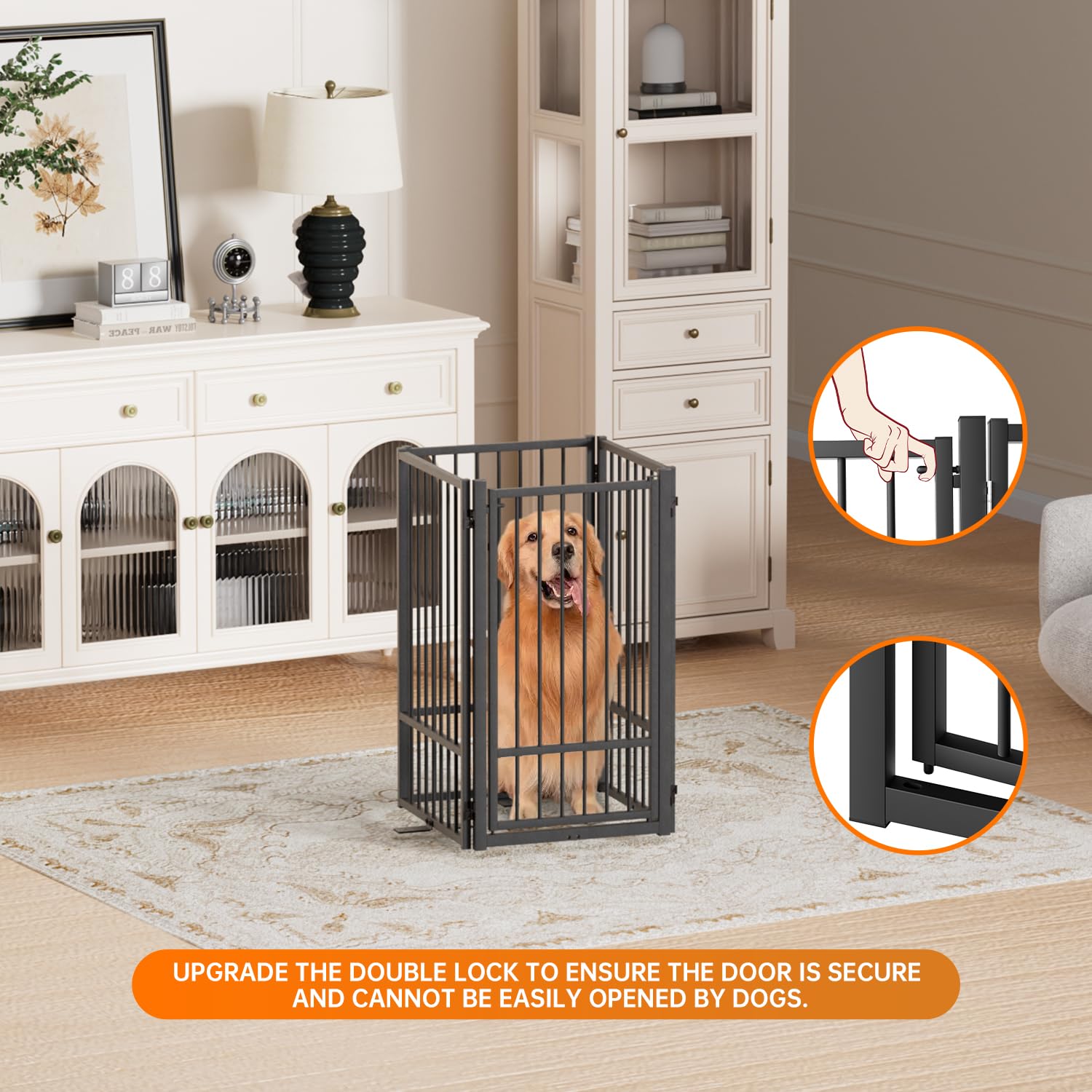 SNUOWU indoor-outdoor gate ideal for stairs and doorways