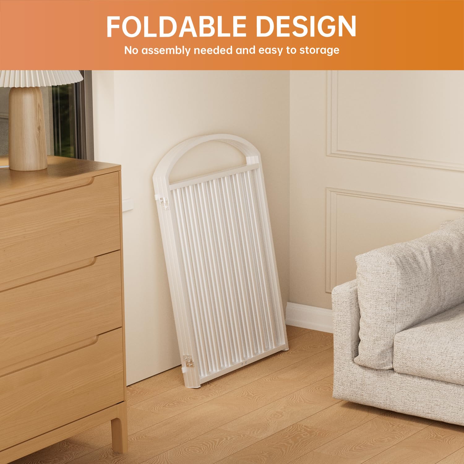 Snuowu wide gate for doorways and pet management.