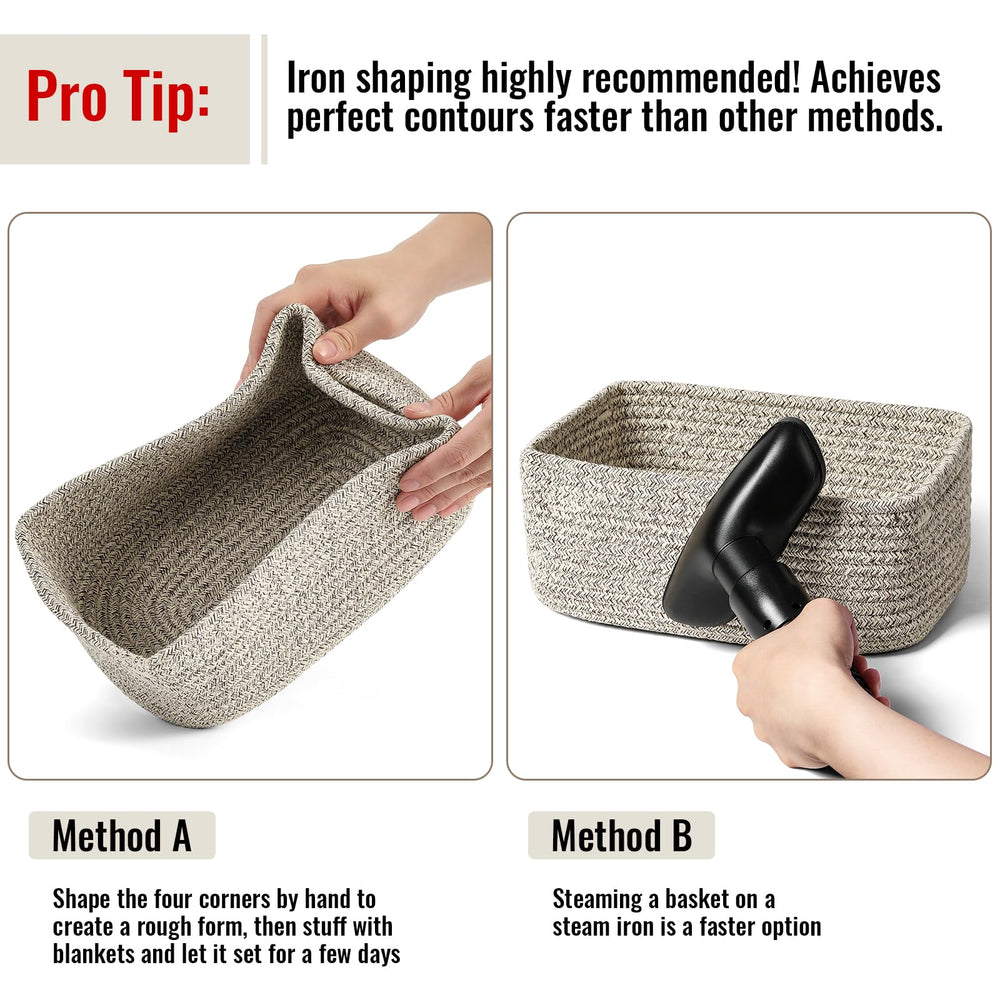 Snuvid versatile baskets simplify closet and desk organization.
