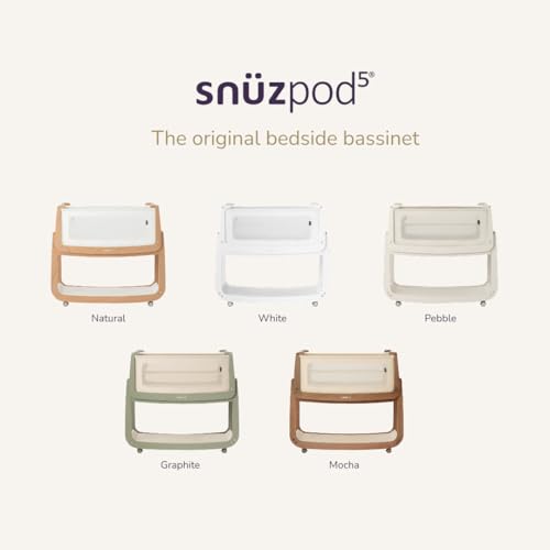 SnuzPod5 bed compatibility image illustrating fit under various frames.