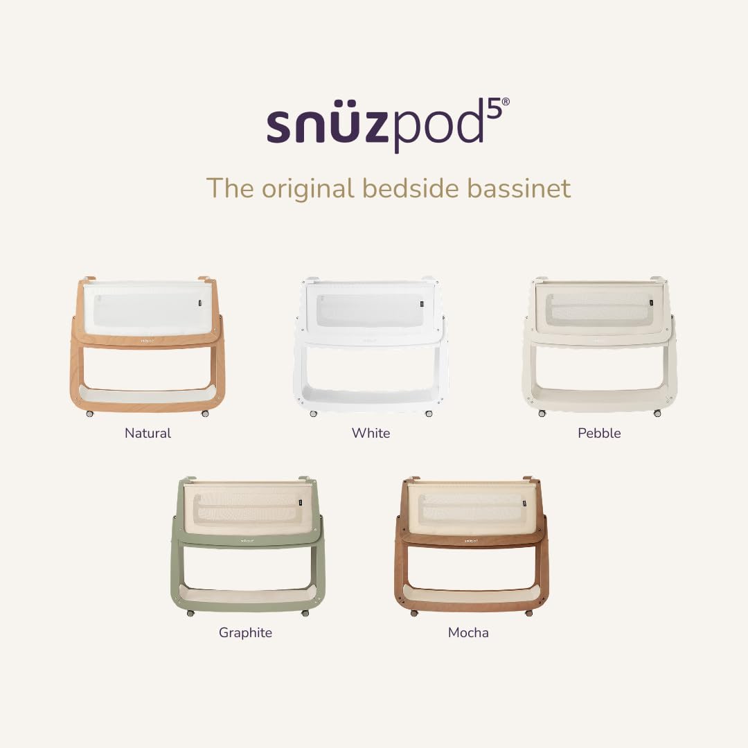 SnuzPod5 compatible with divan beds up to 27.75 inches from floor.