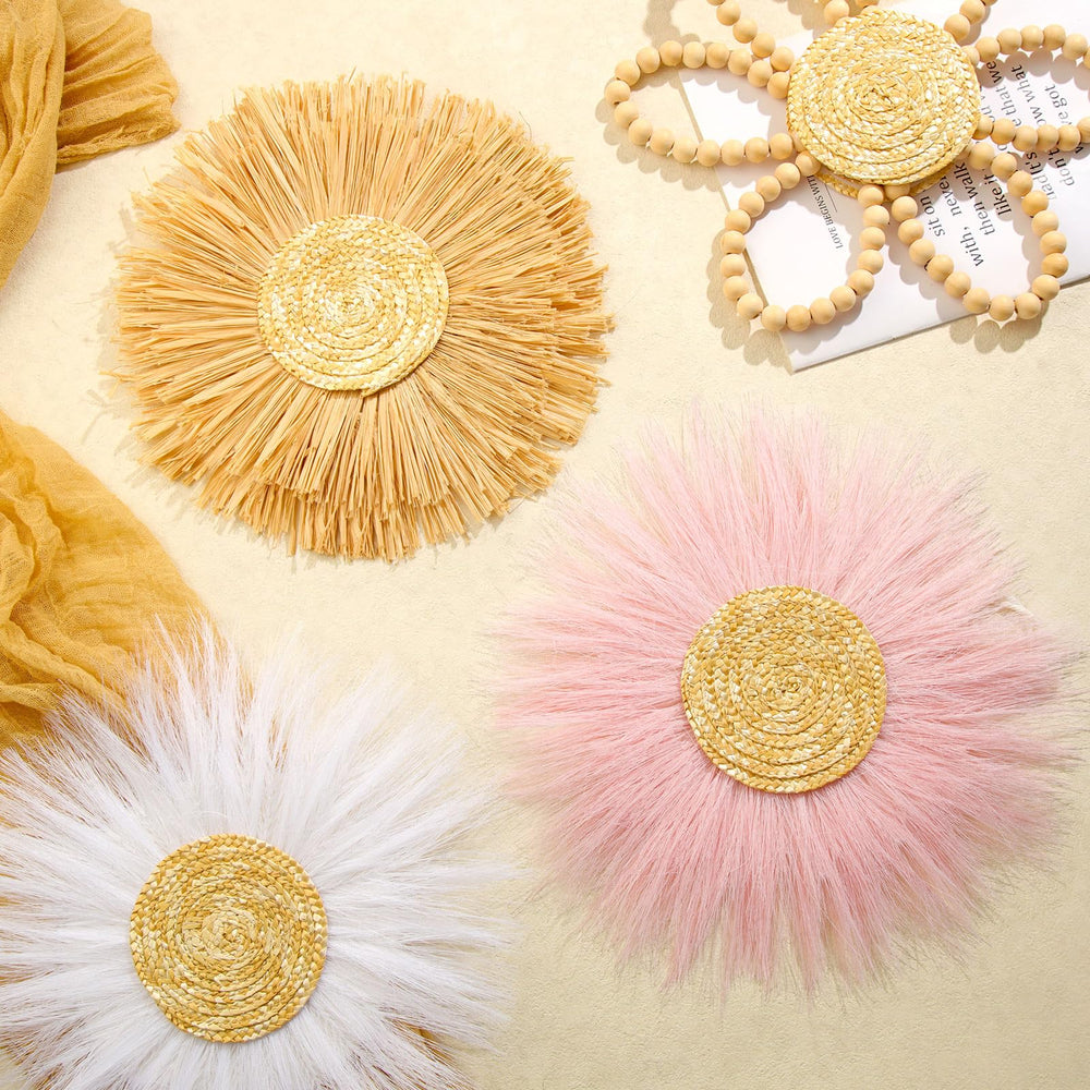Soaoo daisy-wall-art-set features six pieces for cohesive styling in any space.