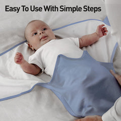 Soarwg Kids adjustable Velcro swaddle wings offer a secure fit as baby grows.