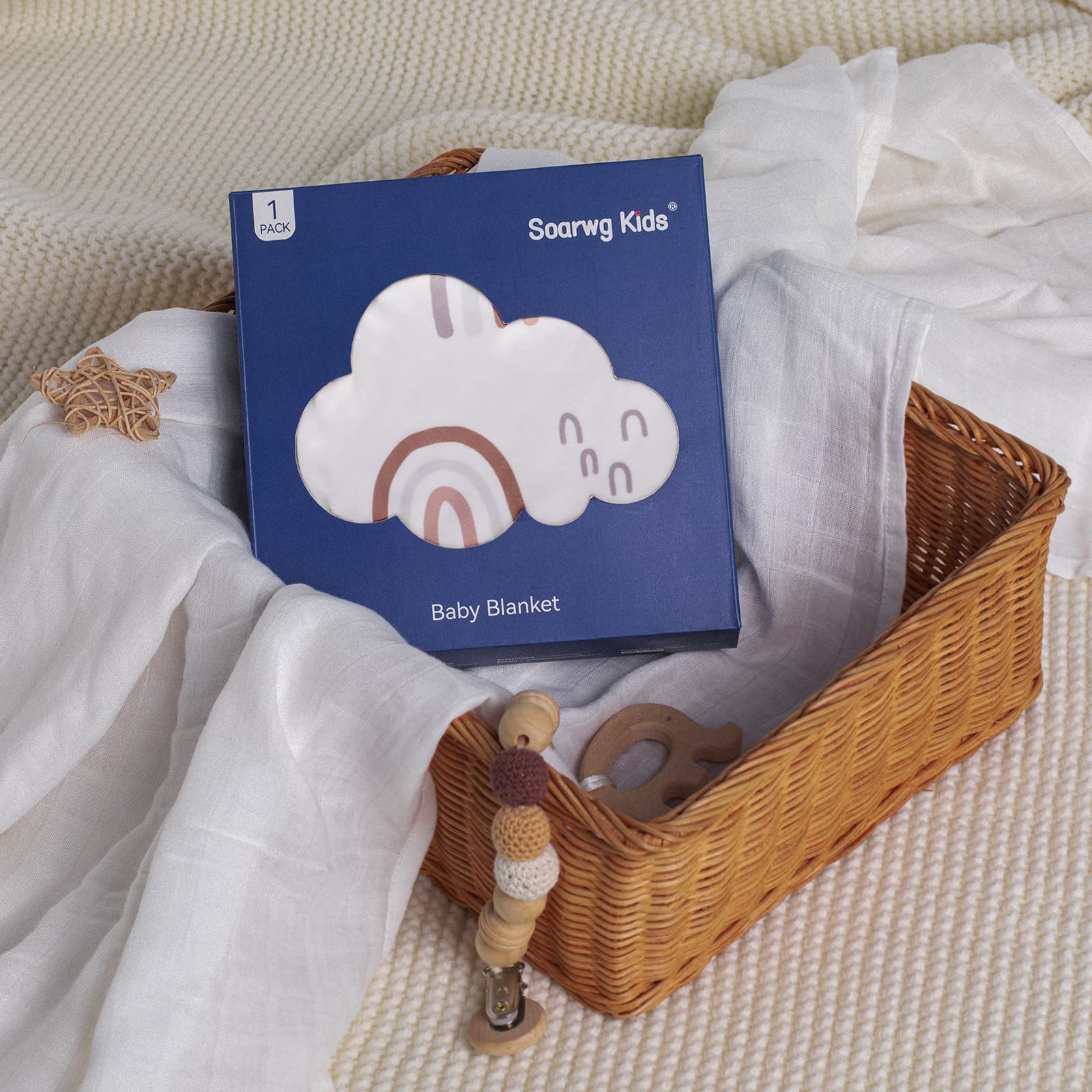 Soarwg Kids gift-ready baby blanket for baby showers