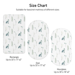 Soarwg Kids bassinet sheets elastic band close-up demonstrates secure-fit