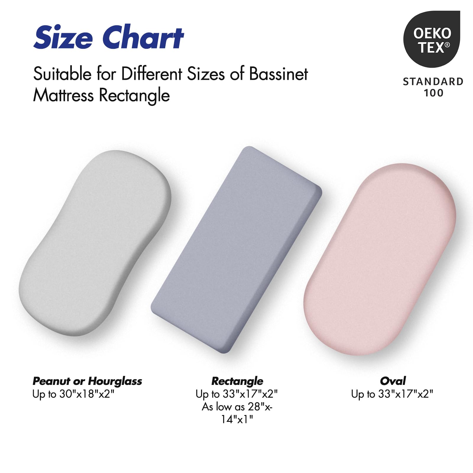 Soarwg Kids bassinet sheets elastic edge keeps sheet in place during movement