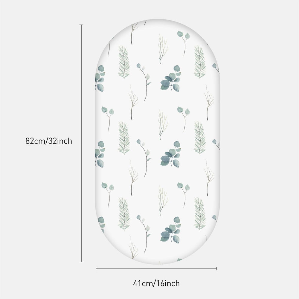 Soarwg Kids bassinet sheets fabric texture close-up shows soft breathable polyester