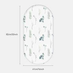 Soarwg Kids bassinet sheets fabric texture close-up shows soft breathable polyester