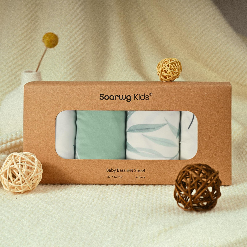 Soarwg Kids bassinet sheets gift-ready packaging suitable for baby showers
