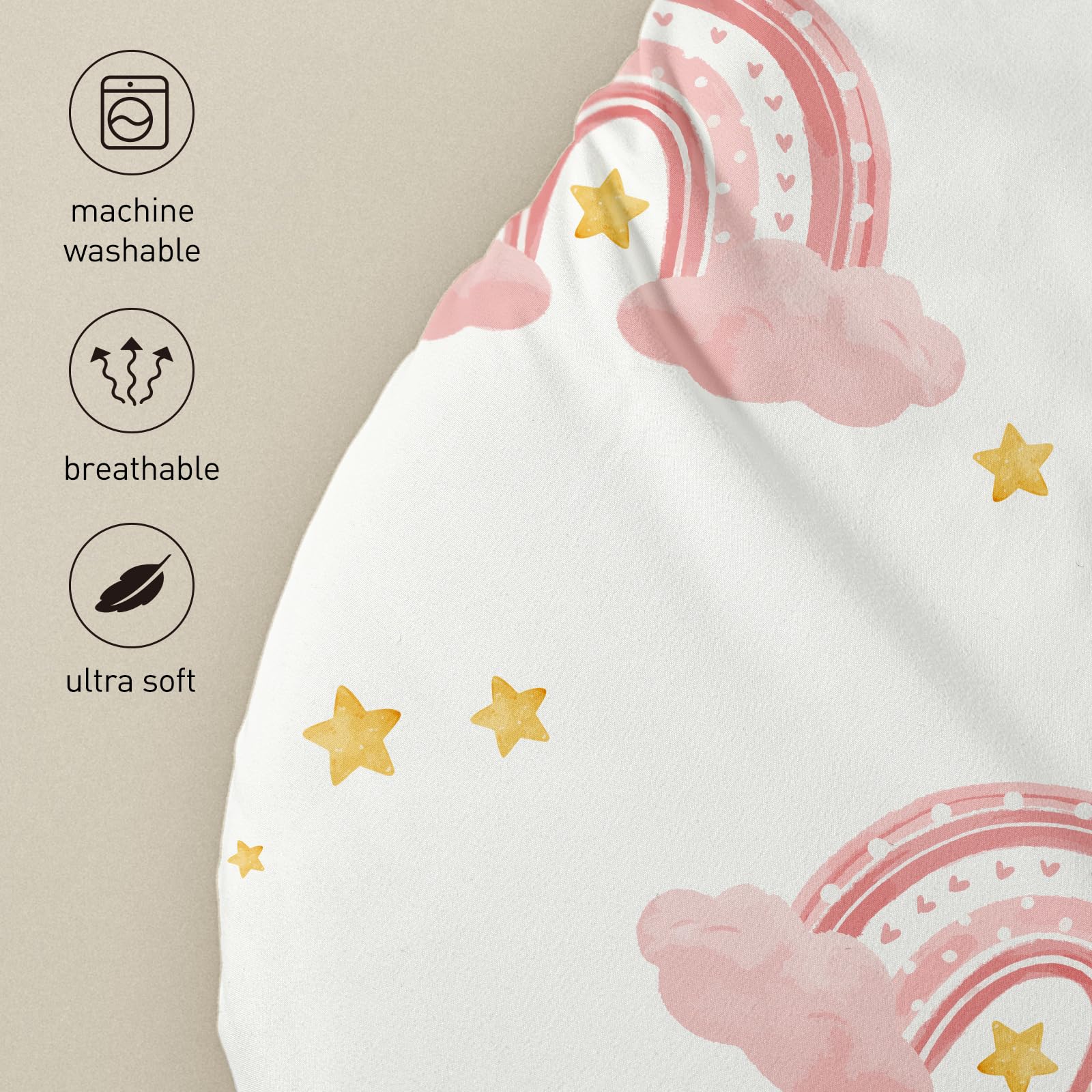 Soarwg Kids OEKO-TEX certified sheets provide a safe sleep surface.