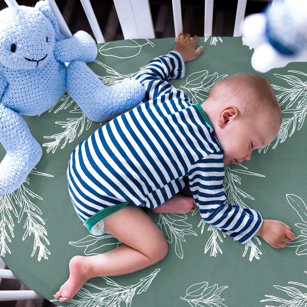 Soarwg Kids bassinet sheets soft polyester material gentle on baby skin