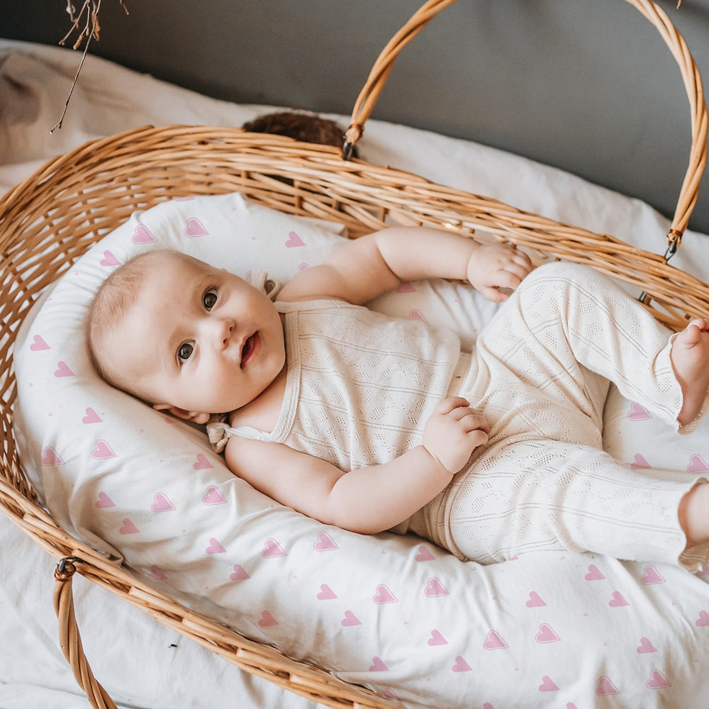 Soarwg Kids gender-neutral nursery sheets fit any bassinet style