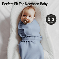 Soarwg Kids soft 100% cotton swaddle provides breathable comfort for delicate skin.