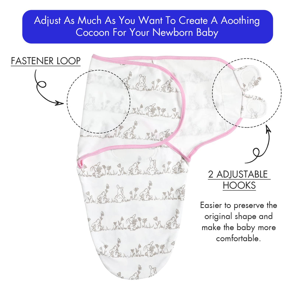 Soarwg Kids swaddle adjustable wings with Velcro enable quick secure wrap
